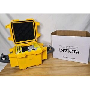 NEW Invicta Single Slot Collector's Impact Resistant Storage Case - Yellow